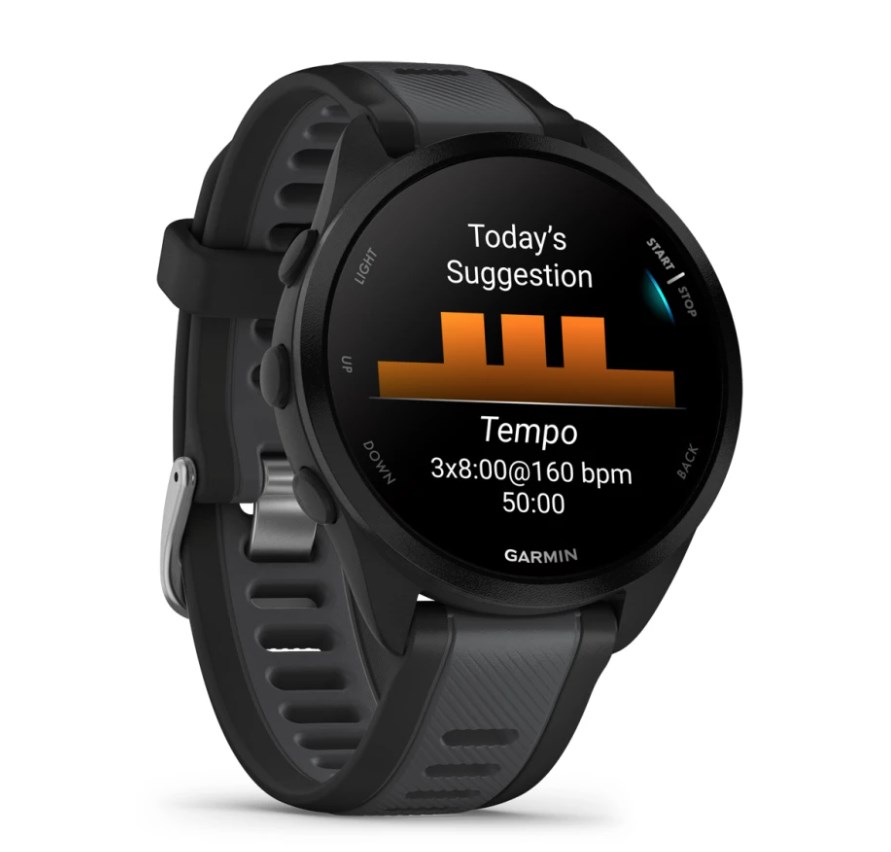 Zegarek sportowy Garmin Forerunner 165 AMOLED 43mm Czarny - obrazek 4