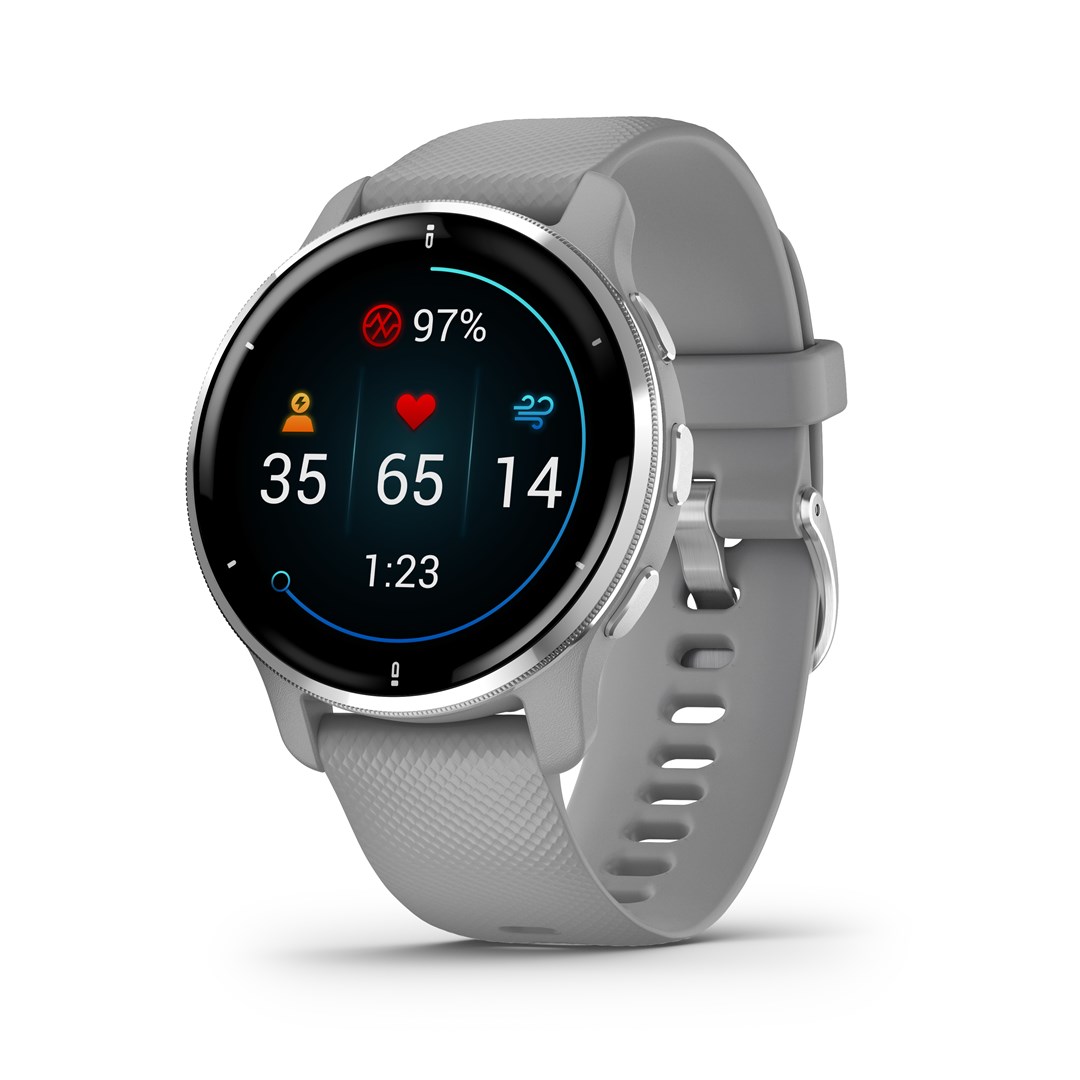 Zegarek sportowy Garmin Venu 2 Plus AMOLED 43mm Srebrny - obrazek 3