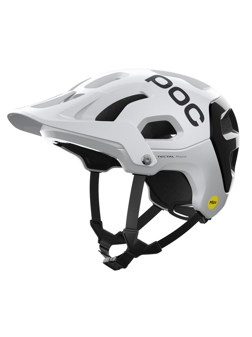 Kask rowerowy POC TECTAL RACE MIPS w kolorze biało-czarnym, rozmiar M - obrazek 3
