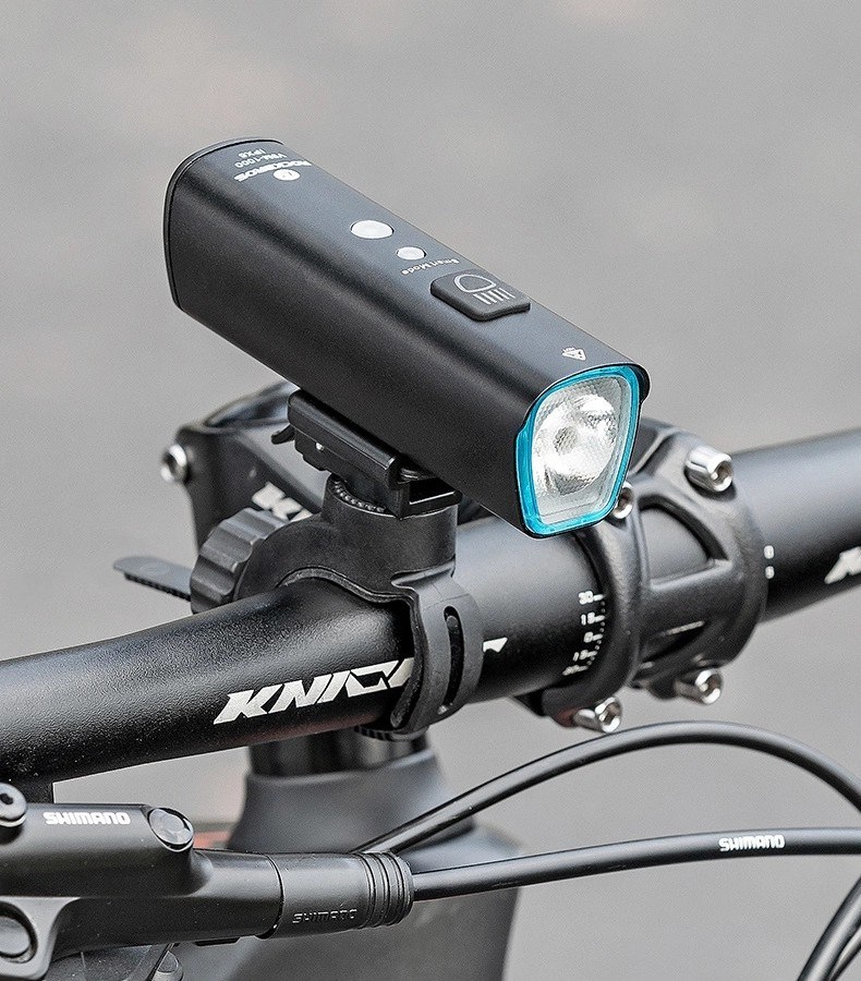 Lampka rowerowa Rockbros V9M-1000 przednia 1000lm - czarna - obrazek 3