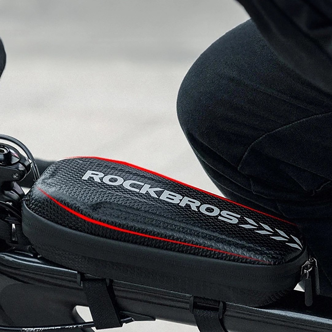 Torba rowerowa Rockbros B62-1 na kierownicę lub ramę 3 l - czarna - obrazek 4