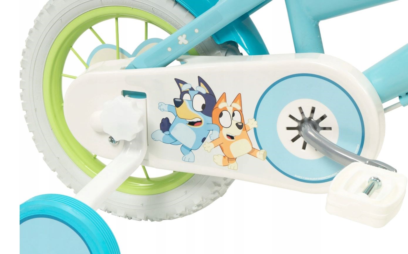 Rower dziecięcy TOIMSA Bluey 12" Błękitno-limonkowy - obrazek 4
