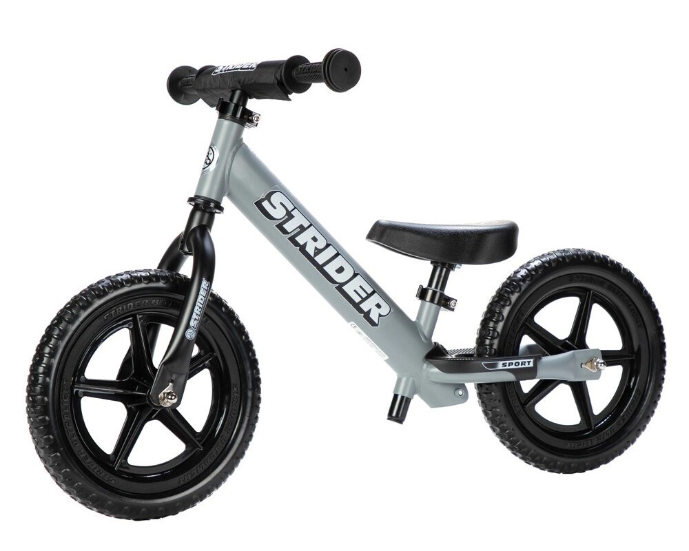 Strider Rowerek Biegowy 12" Sport Szary Czarny ST-S4MG - obrazek 4