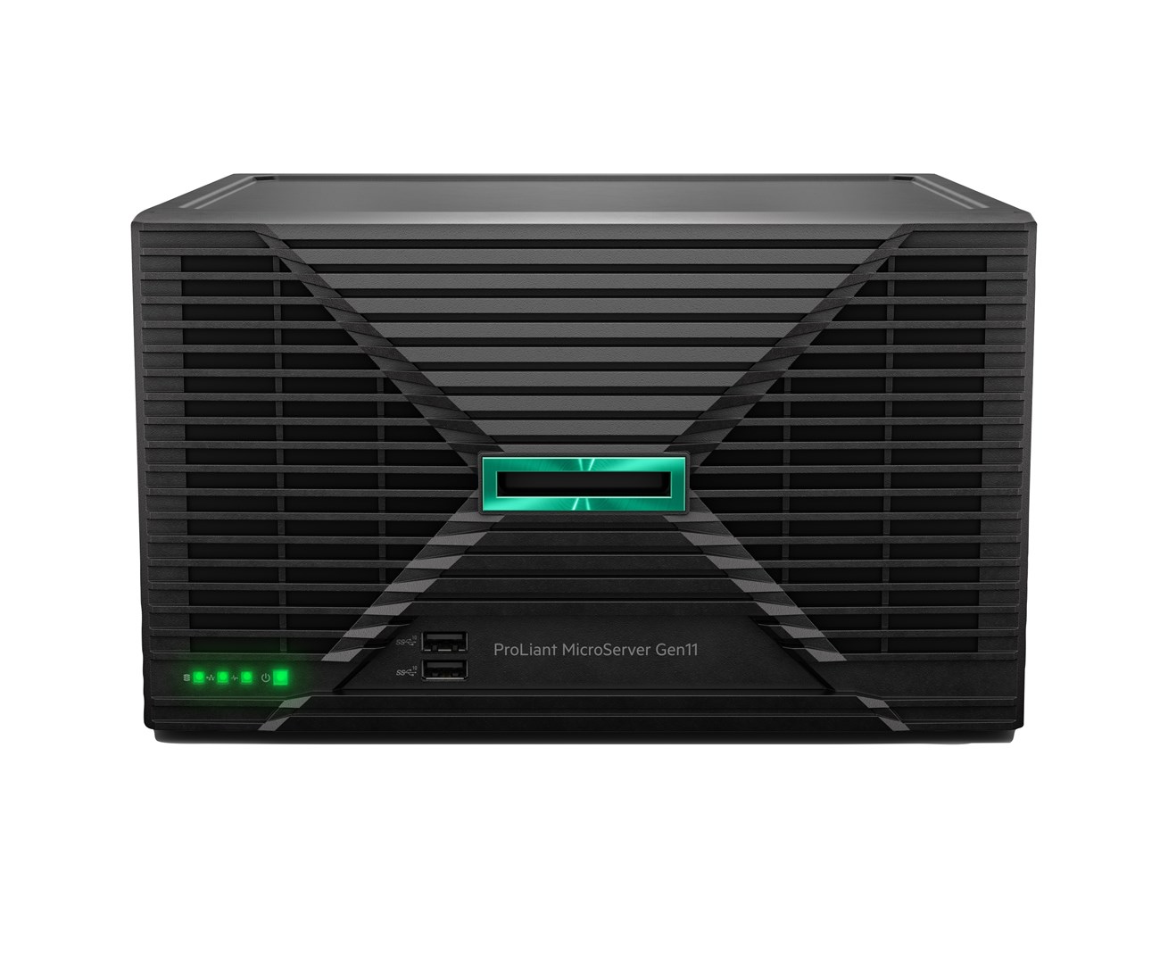 HPE ProLiant MicroServer Gen11 G7400 2-core VROC 4LFF-NHP 180W External PS Compute Module Server P68819-421