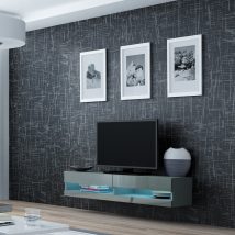 Szafka RTV VIGO NEW '140′ 30/140/40 szary/szary poł