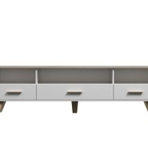 RTV LOTTA 180 3S3K biały+ dąb sonoma