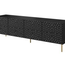 Szafka RTV HOLE 190×40,5xH59,5 czarny mat