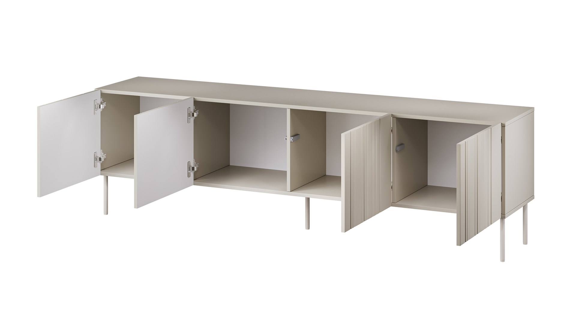 Szafka RTV ISLA 200x40x60 kaszmir mat - obrazek 3