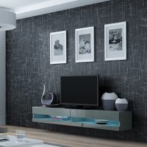 Szafka RTV VIGO NEW '180′ 30/180/40 szary/szary poł