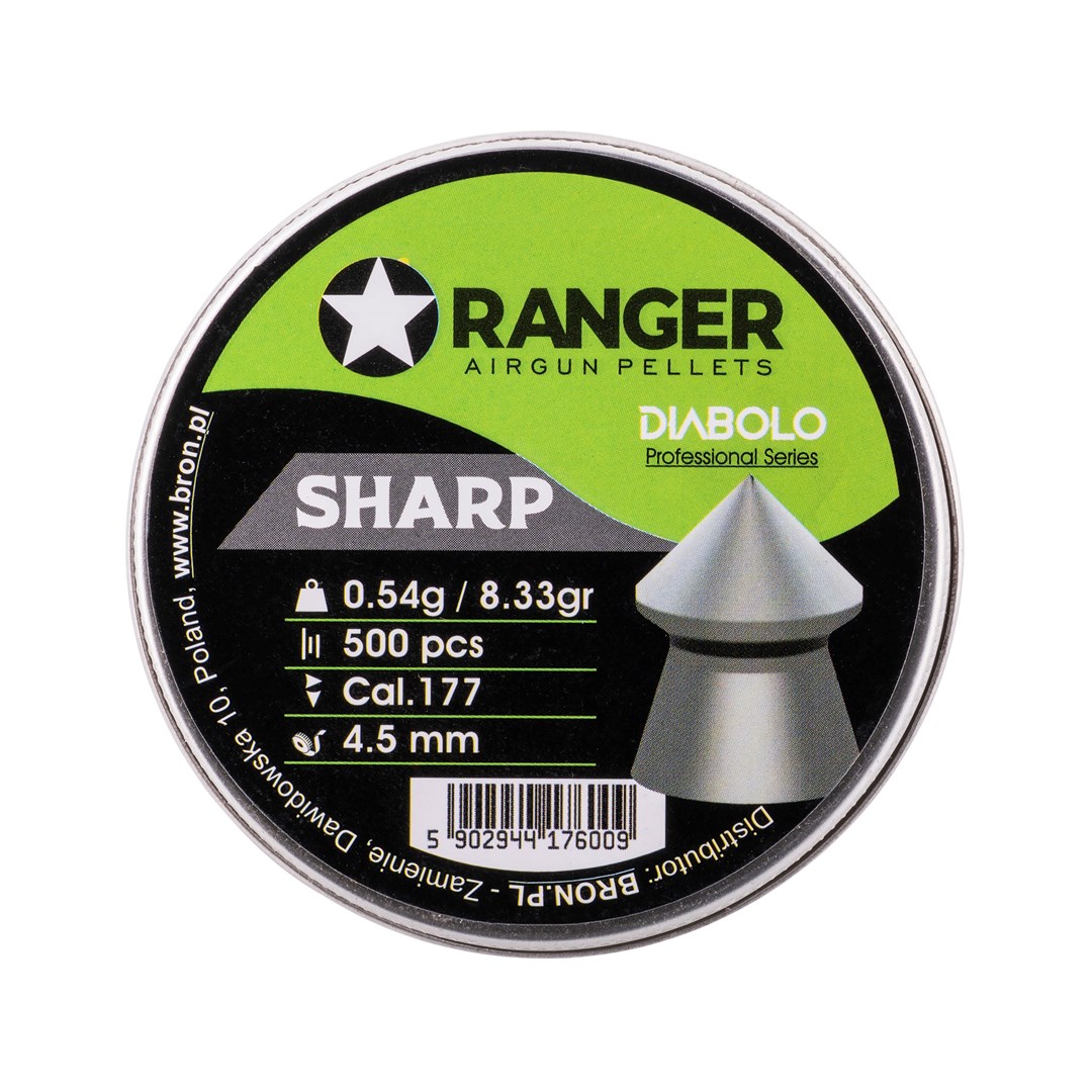 Śrut 4,5 mm RANGER Diabolo Professional Sharp szpic 500 szt. 0,54 g - obrazek 3