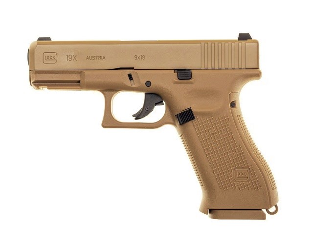 Pistolet wiatrówka Glock 19X 4,5 mm coyote BB CO2 - obrazek 4