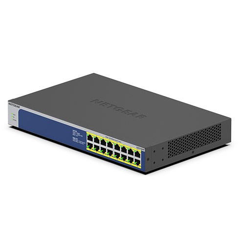 Switch Netgear GS516PP-100EUS 16p PoE 260W (PoE+: 16p) Unmanaged Gigabit - obrazek 3