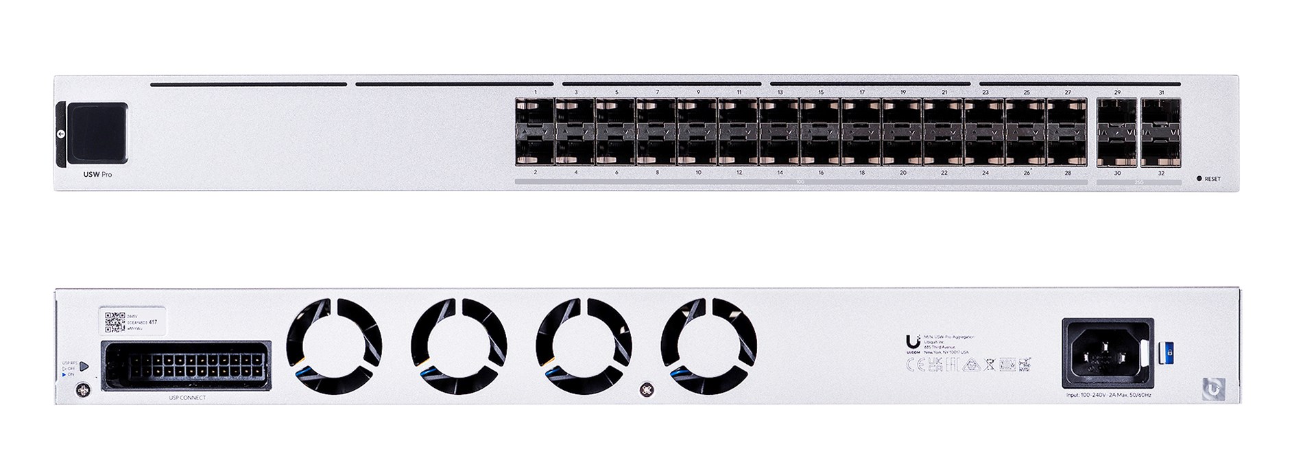 Switch Ubiquiti UniFi Hi-Capacity Aggregation 32p Managed 10G/25G (USW-Pro-Aggregation-EU) - obrazek 3