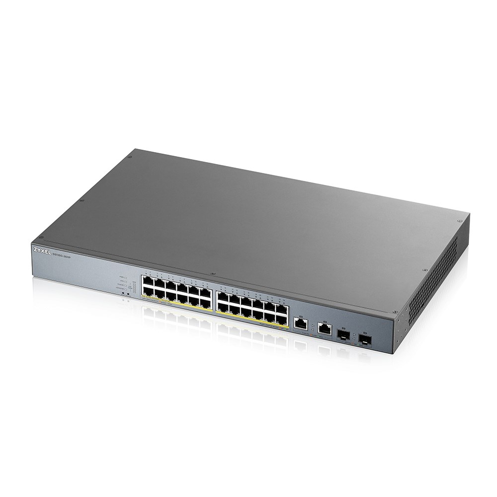 Switch Zyxel GS1350-26HP 26p PoE (PoE+: 24;) 375W Managed Gigabit - obrazek 3