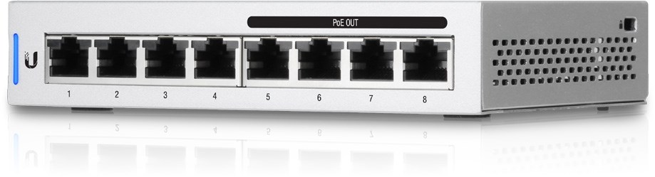 Switch Ubiquiti UniFi 8 PoE (Gen1) 8p PoE ( PoE+: 4;) Managed Gigabit (US-8-60W-EU) - obrazek 3