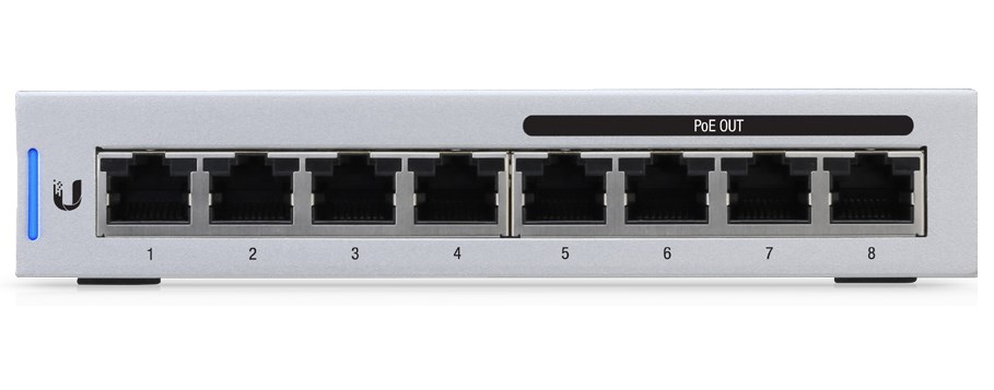Switch Ubiquiti UniFi 8 PoE (Gen1) 8p PoE ( PoE+: 4;) Managed Gigabit (US-8-60W-EU) - obrazek 4