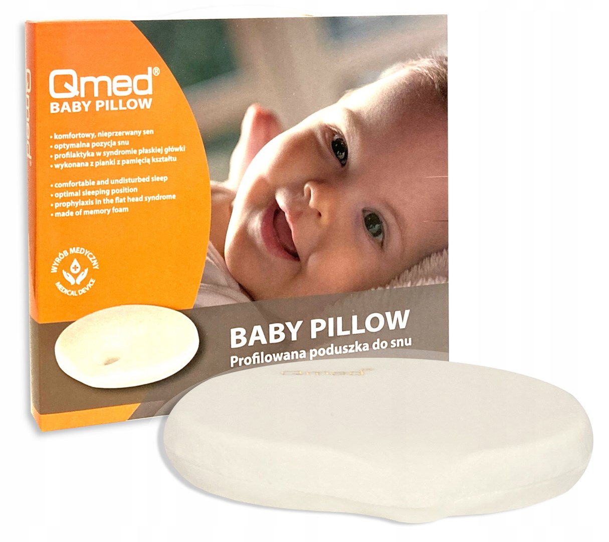 Korekcyjna poduszka ortopedyczna dla dzieci - QMED BABY PILLOW - obrazek 4