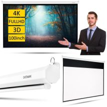 Overmax Semi Automatic Screen 100 — podwieszany ekran do projektora