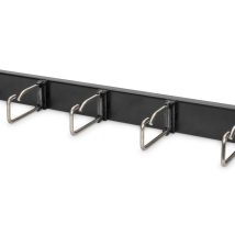 DIGITUS ORGANIZATOR KABLOWY 19″ 1U, 5X UCHWYTY STALOWE, 40X75 MM, CZARNY DN-97667