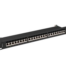 LANBERG PATCH PANEL 19″ 24 PORT 1U KAT.7 FTP CZARNY PPS7-1024-B