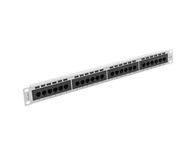 Patch panel Lanberg PPU5-1024-S (1U; kat. 5e; 24xRJ-45) - obrazek 4