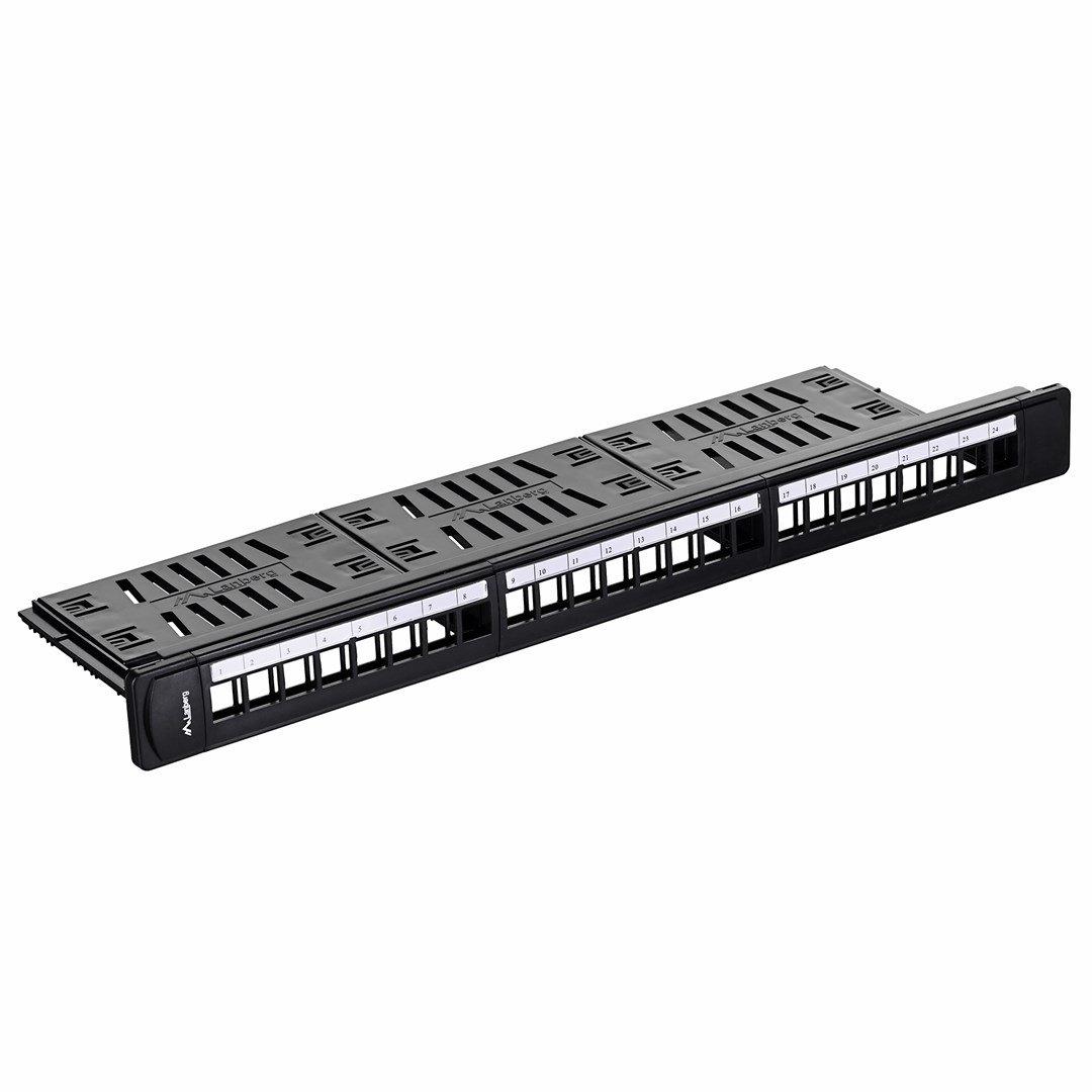 Patch panel Lanberg PPKS-1124-B (1U; 19") - obrazek 4