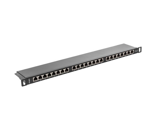 Patch panel Lanberg PPS6-0024-B (0.5U; kat. 6) - obrazek 3