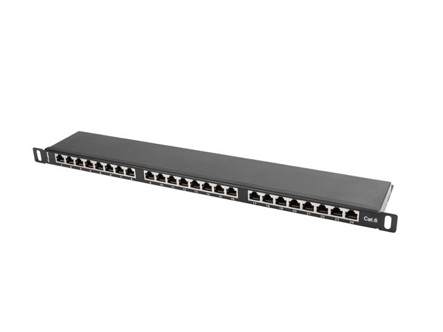 Patch panel Lanberg PPS6-0024-B (0.5U; kat. 6) - obrazek 4