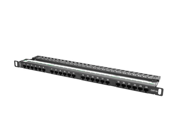 Patch panel Lanberg PPU5-0024-B (0.5U; 19"; kat. 5e; UTP; 24xRJ-45) - obrazek 4