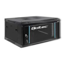Qoltec Szafa RACK 19″ | 4U | 600 x 280 x 450 | Czarna | Wisząca