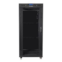 LANBERG SZAFA STOJĄCA RACK 19″ 27U 600X800 DRZWI SZKLANE LCD CZARNA FF01-6827-12BL (FLAT PACK)