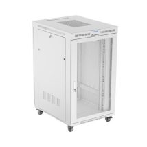 SZAFA INSTALACYJNA RACK STOJĄCA 19″ 27U 800X1000 SZARA DRZWI PERFOROWANE LCD LANBERG (FLAT PACK)