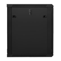 Lanberg WF01-6615-10B stojak 15U Szafa wisząca Czarny
