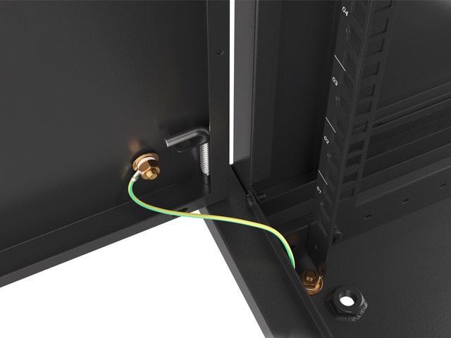 Lanberg WF01-6409-00B stojak 9U Szafa wisząca Czarny - obrazek 4