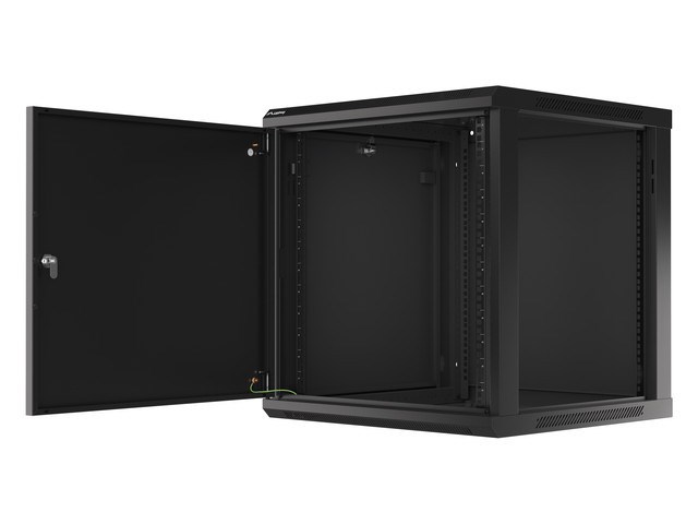 Lanberg WF01-6612-00B stojak 12U Szafa wisząca Czarny - obrazek 4