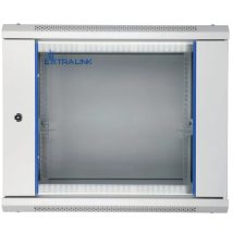 Extralink Szafa rack 9U 600×600 Szara montowana na ścianie