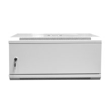 Szafa sieciowa wisząca 19″ 4U rack 600×450, drzwi pełne, szary, niedzielona, złożona, 60kg