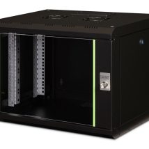 Digitus Szafa sieciowa wisząca Unique 19″ 7U rack 600×450, drzwi szyba, czarny, niedzielona, złożona, 100kg