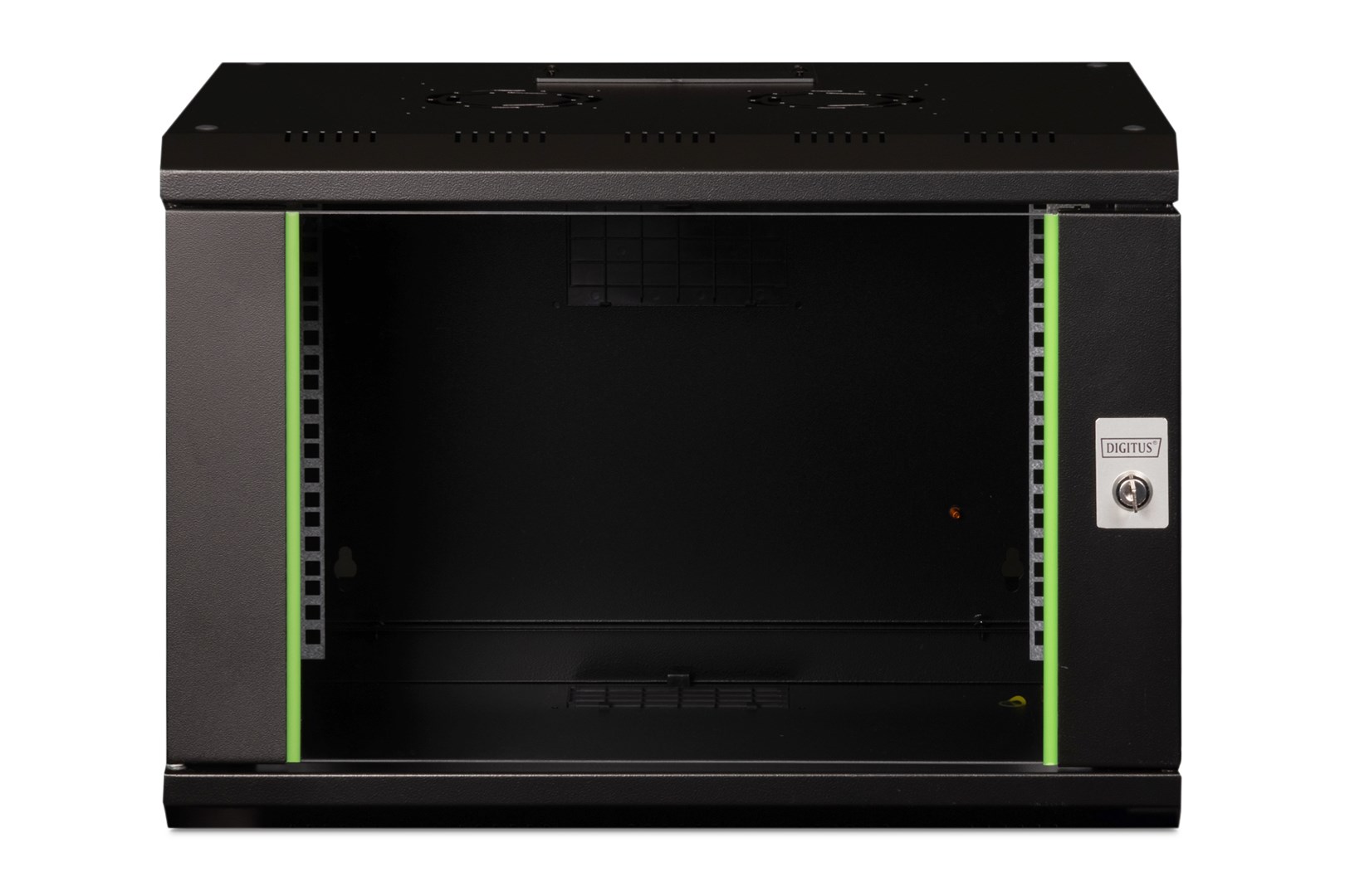 Digitus Szafa sieciowa wisząca Unique 19" 7U rack 600x450, drzwi szyba, czarny, niedzielona, złożona, 100kg - obrazek 4