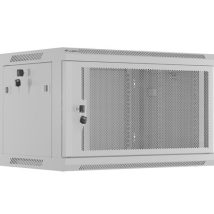 SZAFA INSTALACYJNA RACK WISZĄCA 19″ 6U 600X450 SZARA DRZWI PERFOROWANE LANBERG (FLAT PACK)