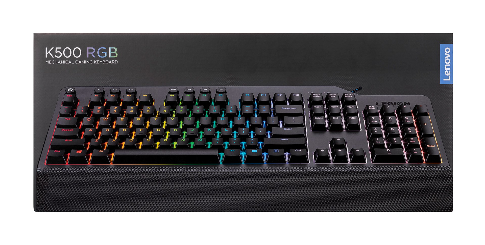 Klawiatura Lenovo Legion K500 RGB Gaming Czarna - obrazek 3