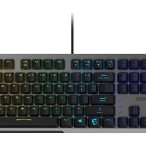 Klawiatura gamingowa czarna US Strike 600 Silent MSI