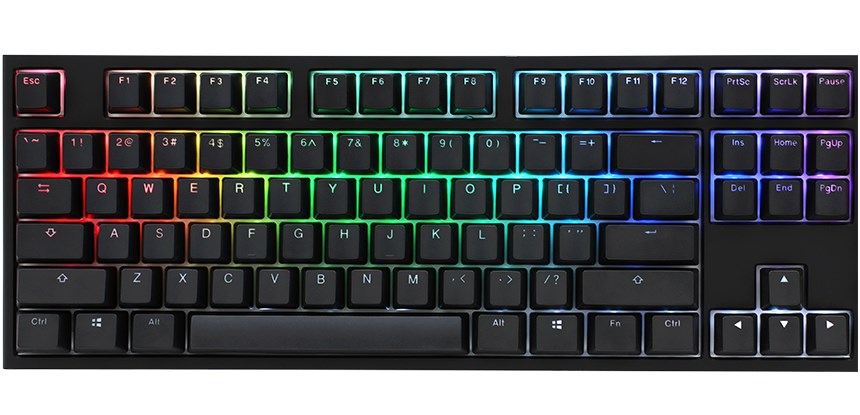 Ducky One 2 RGB TKL klawiatura Gaming USB Niemiecki Czarny - obrazek 3
