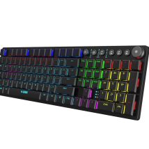 KLAWIATURA I-BOX AURORA K-6 RGB, MECHANICZNA, RED SWITCH, LOW PROFILE GAMING