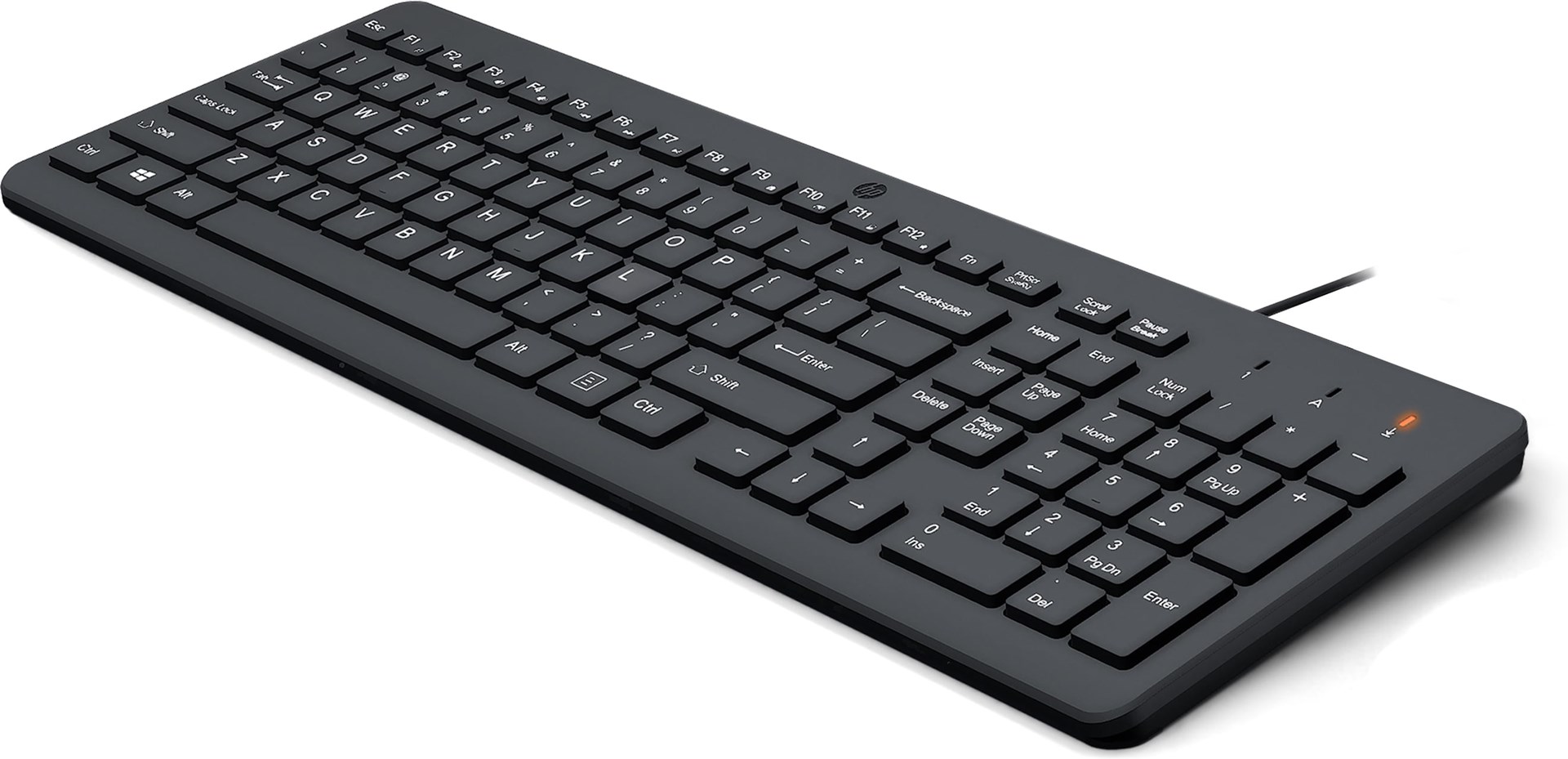 Klawiatura HP 150 Wired Keyboard przewodowa czarna 664R5AA - obrazek 3