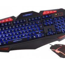 Zestaw klawiatura + mysz membranowa Esperanza EGK3000 (USB 2.0; kolor czarny; optyczna)