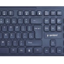 GEMBIRD ZESTAW BEZPRZEWODOWA KLAWIATURA + MYSZ CZARNA, UKŁAD US