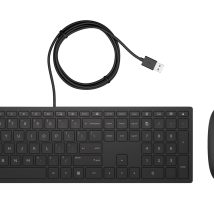 Zestaw klawiatura + mysz HP Pavilion Wired Keyboard and Mouse 400 Combo czarne 4CE97AA