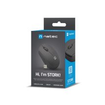 NATEC MYSZ BEZPRZEWODOWA STORK 1600DPI CZARNA NMY-2000