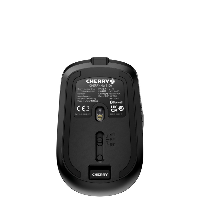CHERRY MW 9100 myszka Biuro Oburęczny RF Wireless + Bluetooth 2400 DPI - obrazek 4
